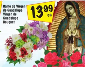 El Super Virgen de guadalupe bouquet offer