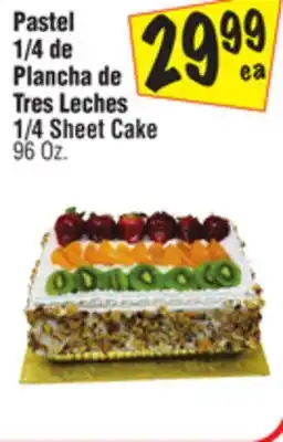 El Super 1/4 sheet cake offer