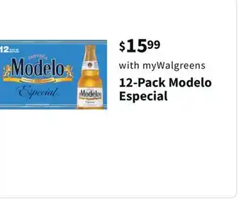 Walgreens 12-pack modelo especial offer