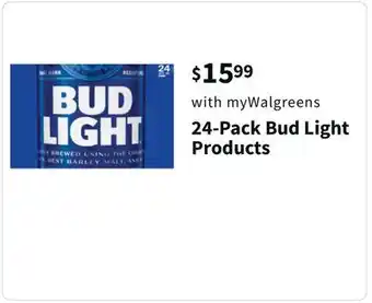 Walgreens 24-pack bud light products offer