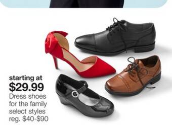 JC Penney Dress shoes for the family offer