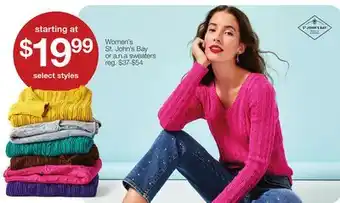 JC Penney Women's st. john's bay or a.n.a sweaters offer