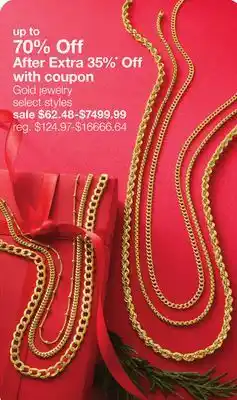 JC Penney Gold jewelry offer