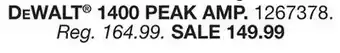 Blain's Farm & Fleet Dewalt 1400 peak amp offer