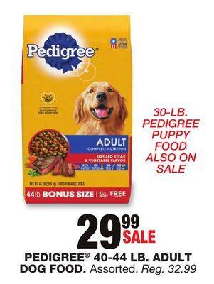 Blain's Farm & Fleet Pedigree 40-44 lb. adult dog food offer