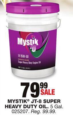 Blain's Farm & Fleet Mystik jt-8 super heavy duty oil offer