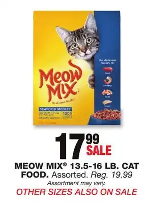 Blain's Farm & Fleet Meow mix 13.5-16 lb. cat food offer