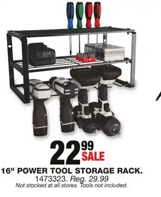 Blain's Farm & Fleet 16 power tool storage rack offer