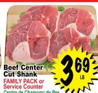 Superior Grocers Beef center cut shank offer