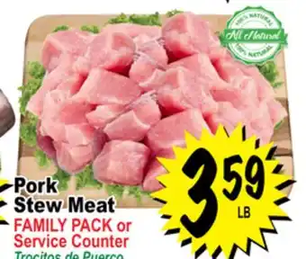 Superior Grocers Pork stew meat offer