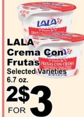 Superior Grocers Lala crema con frutas offer