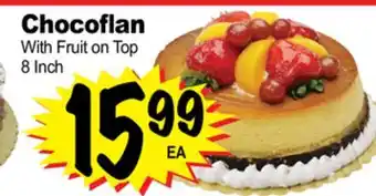 Superior Grocers Chocoflan with fruit on top offer
