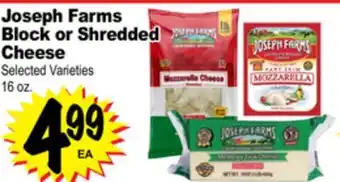 Superior Grocers Joseph farms block or shredded cheese offer