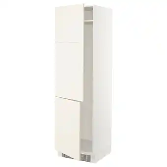 Ikea Sektion high cabinet for fridge/freezer, white/bodbyn off-white, 24x24x80 offer