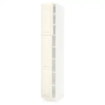 Ikea Sektion high cabinet with shelves/2 doors, white/bodbyn off-white, 15x24x90 offer