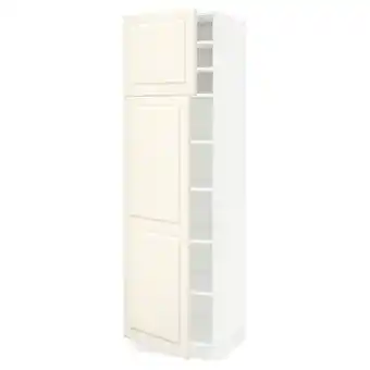 Ikea Sektion high cabinet with shelves/2 doors, white/bodbyn off-white, 24x24x80 offer