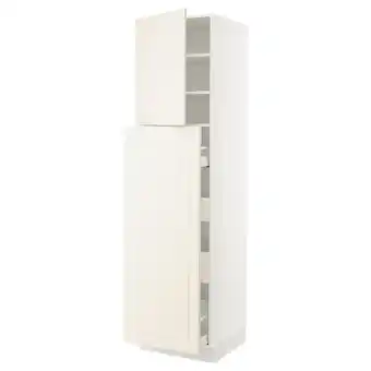 Ikea Sektion / maximera hc w p-o func 4drw/1dr/2shlv, white/bodbyn off-white, 24x24x90 offer