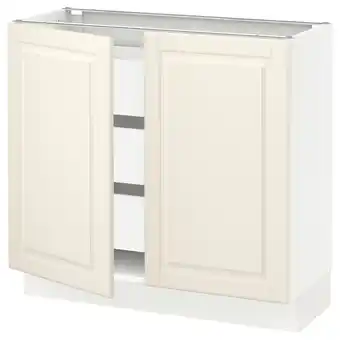 Ikea Sektion / maximera base cabinet w 2 doors/3 drawers, white/bodbyn off-white, 36x15x30 offer