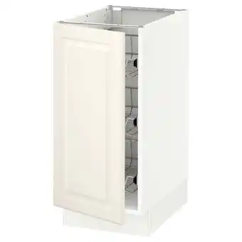 Ikea Sektion base cabinet with wire baskets, white/bodbyn off-white, 15x24x30 offer