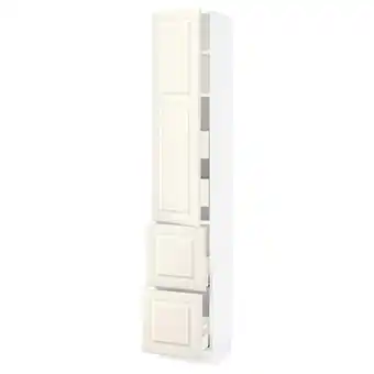 Ikea Sektion / maximera high cab w door/2 fronts/4 drawers, white/bodbyn off-white, 15x15x80 offer