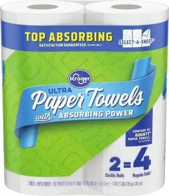 Kroger Kroger ultra paper towels offer