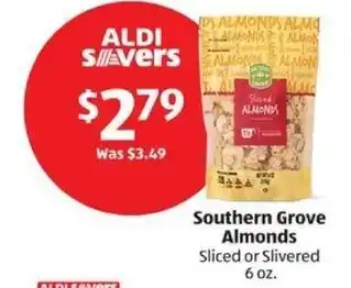 Aldi Southern Grove Almonds Sliced or Slivered 6 oz. offer