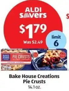 Aldi Bake House Creations Pie Crusts 14.1 oz. offer