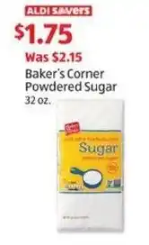 Aldi Baker's Corner Powdered Sugar offer