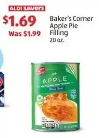 Aldi Baker's Corner Apple Pie Filling 20 oz offer
