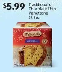 Aldi Traditional or Chocolate Chip Panettone 26.5 oz. offer