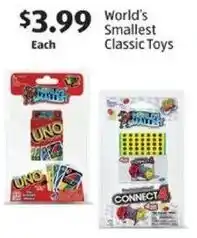 Aldi World's Smallest Classic Toys offer