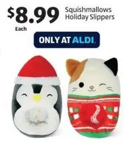 Aldi Squishmallows Holiday Slippers offer