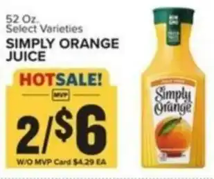 Food Lion SIMPLY ORANGE JUICE offer