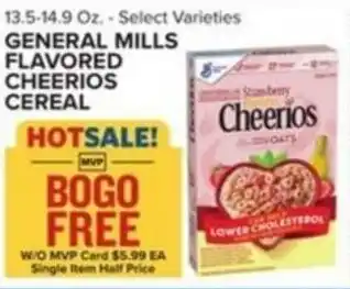 Food Lion GENERAL MILLS FLAVORED CHEERIOS CEREAL offer
