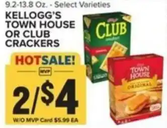 Food Lion KELLOGG'S TOWN HOUSE CLUB OR CLUB CRACKERS offer