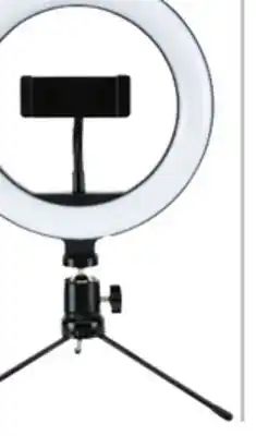 Ocean State Job Lot Techbunch 8 led ring light with tabletop tripod offer