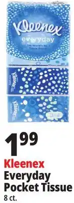 Ocean State Job Lot Kleenex everyday facial tissue, 8 count offer