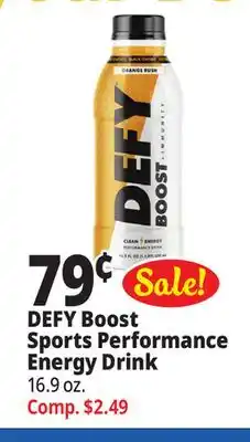 Ocean State Job Lot Defy boost sports performance energy drink offer