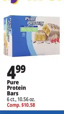 Ocean State Job Lot Pure protein bars offer