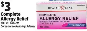 Ocean State Job Lot Complete allergy relief offer
