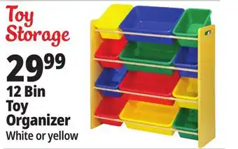 Ocean State Job Lot 12 bin toy organizer offer