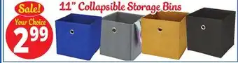 Ocean State Job Lot 11 collapsible storage bins offer