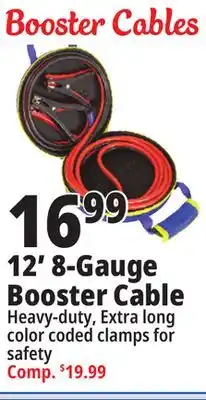 Ocean State Job Lot Goodyear 8 gauge booster cables, 12' offer