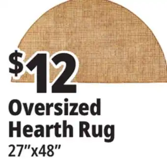 Ocean State Job Lot Oversized hearth rug, 27 x 48 offer