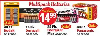 Ocean State Job Lot Multipack batteries offer