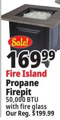 Ocean State Job Lot Fire island lp gas outdoor fire pit offer