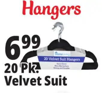Ocean State Job Lot Homeliving velvet suit hangers, 20 count offer