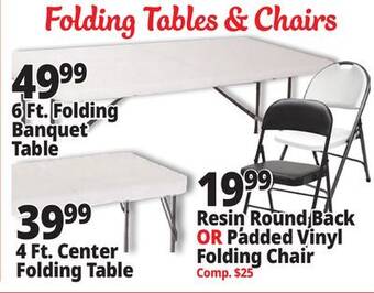 Ocean State Job Lot Folding chairs & tables offer