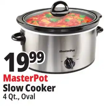 Ocean State Job Lot Masterpot slow cooker, 4 qt offer