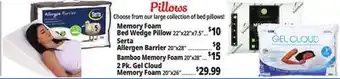 Ocean State Job Lot Pillows offer